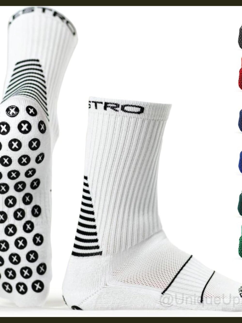 Maestro Grip Socks Soccer Anti-Slip Athletic Ankle Socks for Men